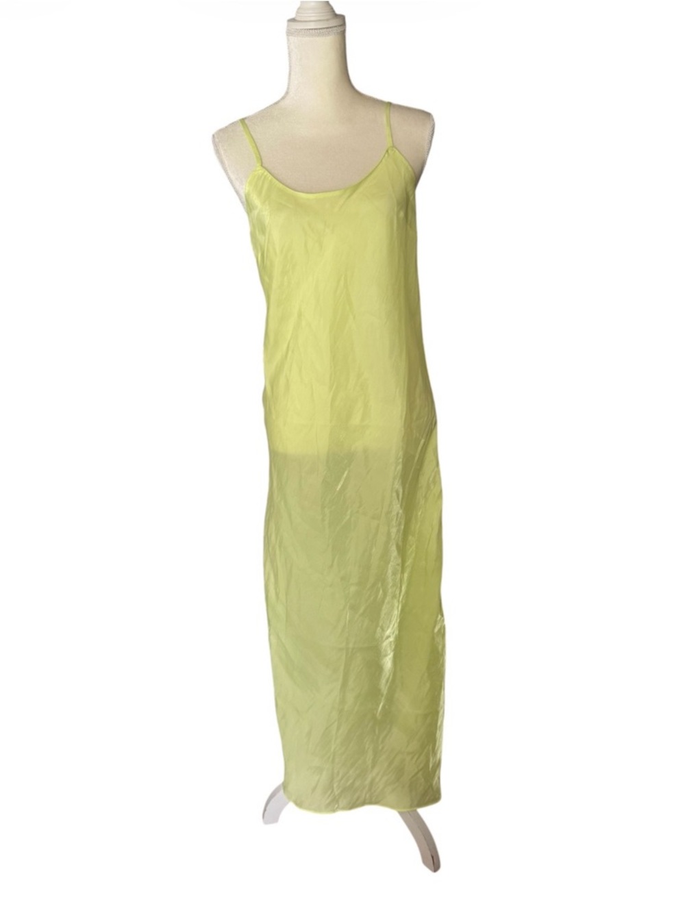Victoria's Secret Neon Green Slip Pajama dress